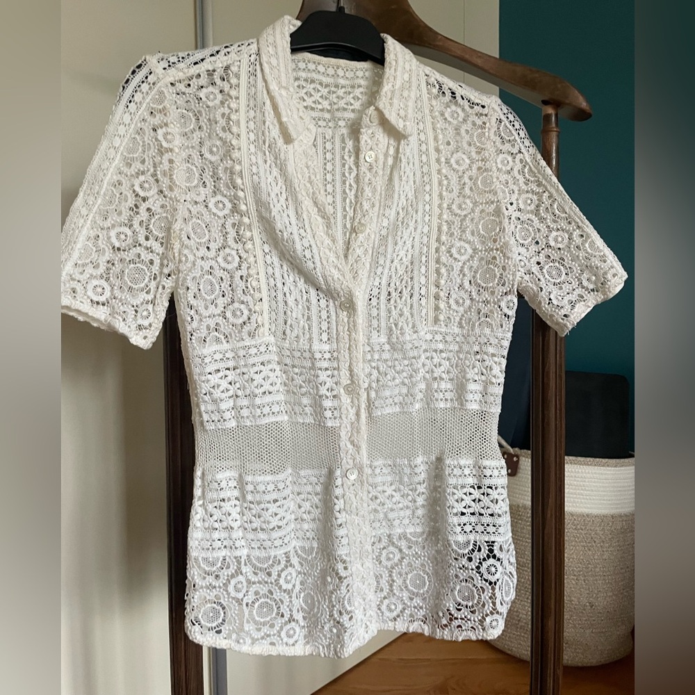 Burberry Prorsum Lace Shirt